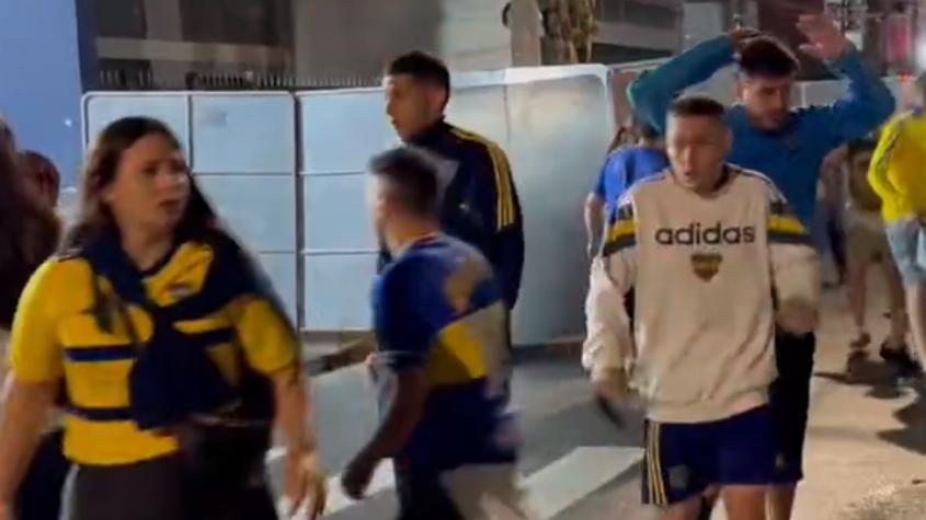 VIDEO | Así fue el caótico ingreso de la hinchada de Boca Juniors al Allianz Parque de Palmeiras