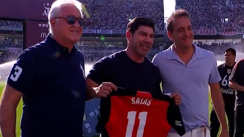 Marcelo Salas fue homenajeado por River Plate - Crédito: Captura de patn