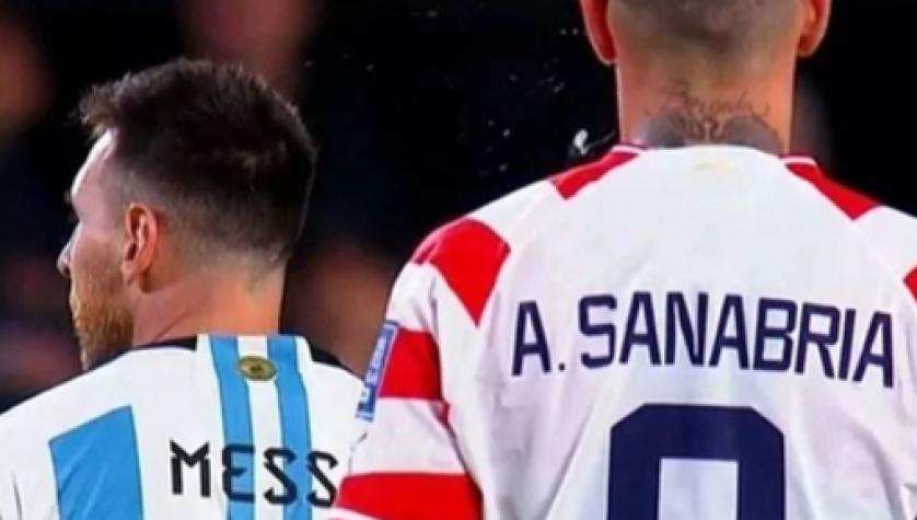 Antonio Sanabria negó escupitajo a Lionel Messi - Crédito: Captura de pantalla. 