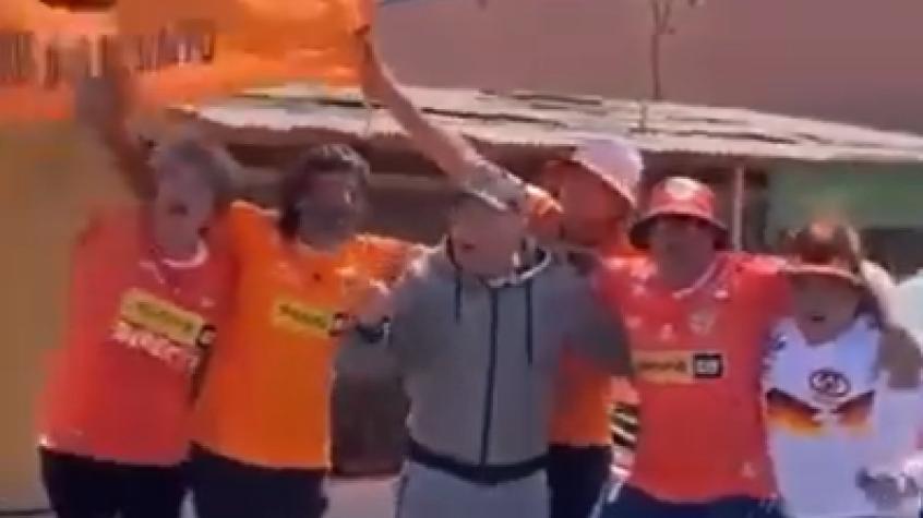 VIDEO | ¡Locura en el norte! Así fue el efusivo festejo de Armando Alarcón junto a los hinchas de Cobreloa