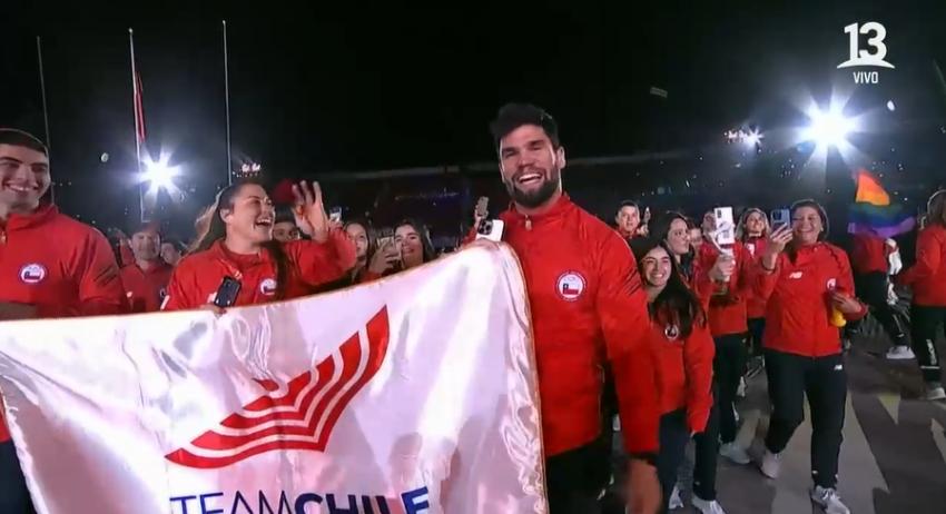 VIDEO | El emocionante desfile del Team Chile en la ceremonia inaugural de Santiago 2023