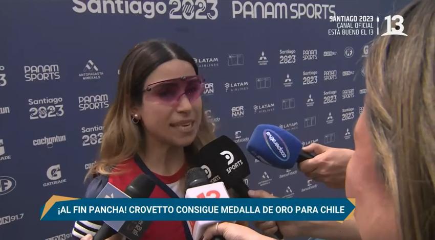 VIDEO | La emoción de Francisca Crovetto tras obtener el oro en Santiago 2023: "Era la medalla que me faltaba"