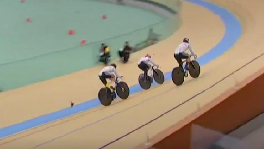 ¡Insólito! Ciclista argentino perdió su sillín en plena competencia en Santiago 2023