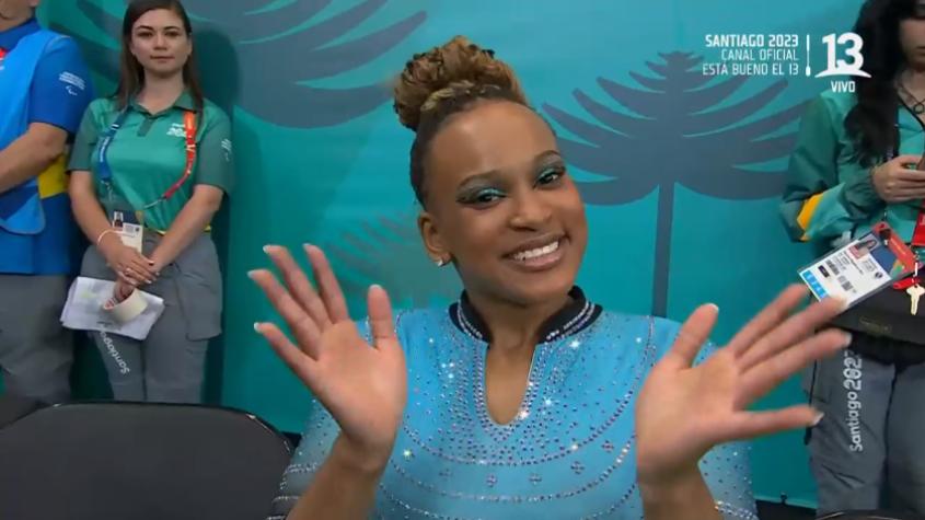 Se quedó con el oro: La impresionante rutina de Rebeca Andrade en la final de viga de Santiago 2023