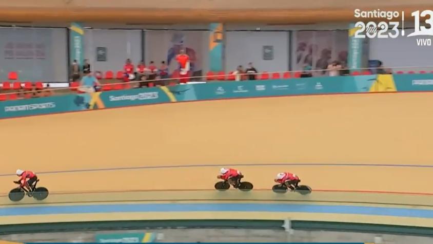 VIDEO | La tremenda descoordinación que protagonizó el Team Chile en el ciclismo de pista