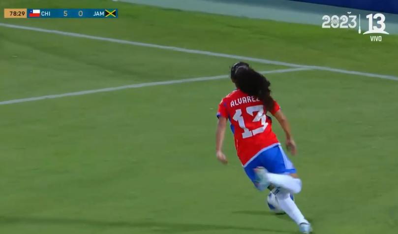VIDEO | María José Urrutia pone la manito con el 5-0 de la Roja ante Jamaica en Santiago 2023