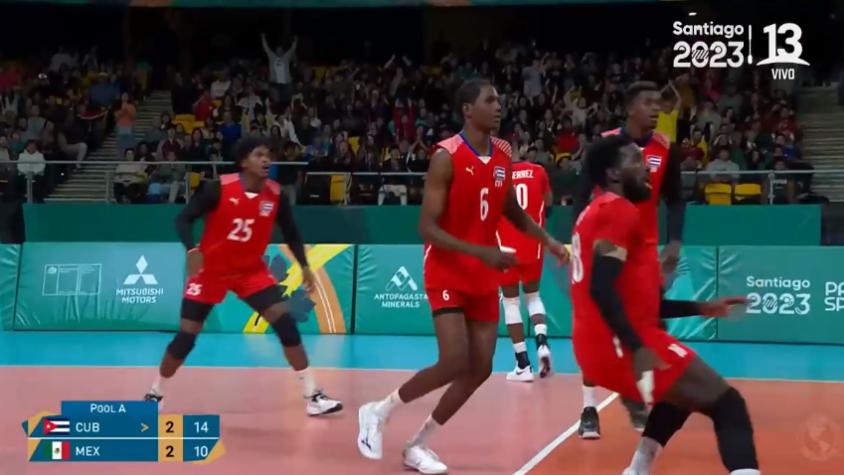 ¡Lo celebraron antes! El insólito punto que le ganó Cuba a México en el vóleibol de Santiago 2023