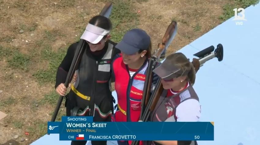 ¡Emoción pura en Santiago 2023! Así fue la épica final que ganó Francisca Crovetto en el Tiro Skeet