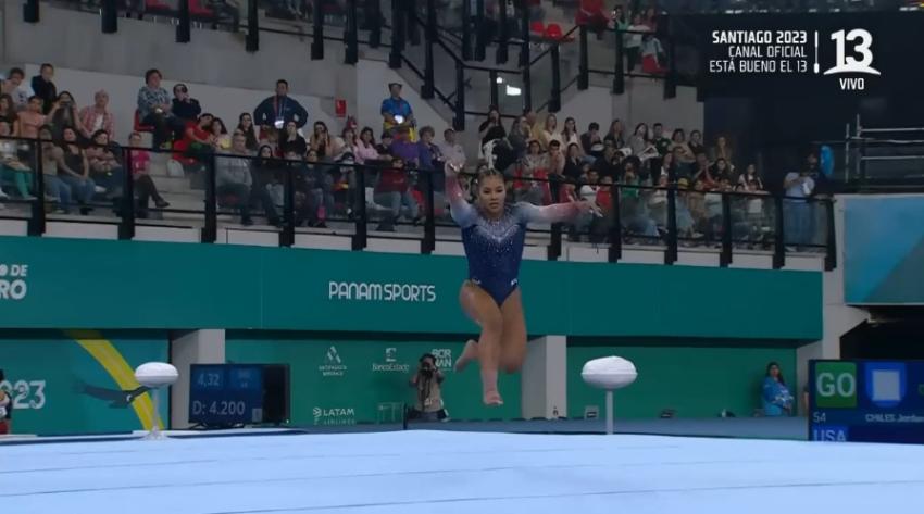 VIDEO | ¡Totalmente ovacionada! Así fue la presentación de Jordan Chiles en la Gimnasia Artística