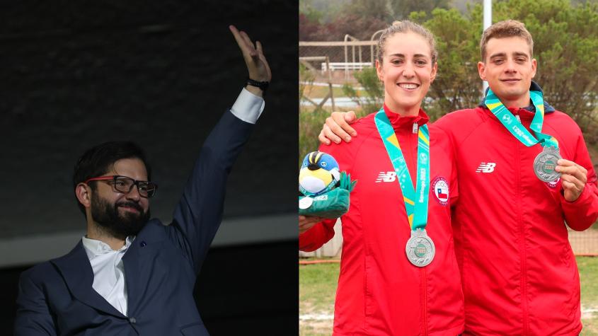 Presidente Gabriel Boric se emociona con las medallas de los hermanos Vidaurre en Santiago 2023: “Orgullo para Chile”