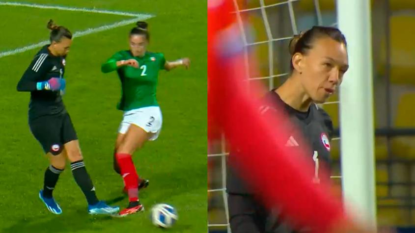 VIDEO | ¡Tuvo una noche para el olvido! El grosero error de Tiane Endler ante México en Santiago 2023