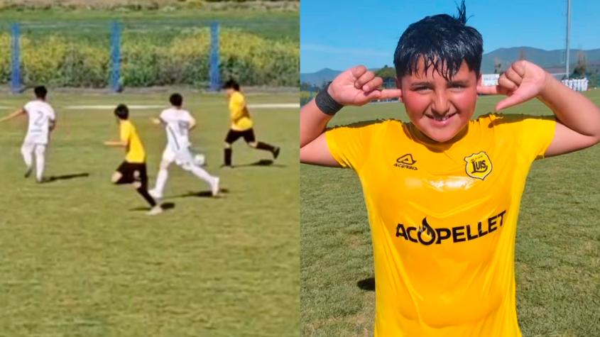 VIDEO | Hijo menor de Chupete Suazo se luce con su primer golazo en la Sub 11 de San Luis de Quillota