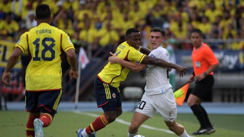 ¿Le sirve a Chile? Colombia y Uruguay protagonizaron un vibrante empate por las Eliminatorias Sudamericanas