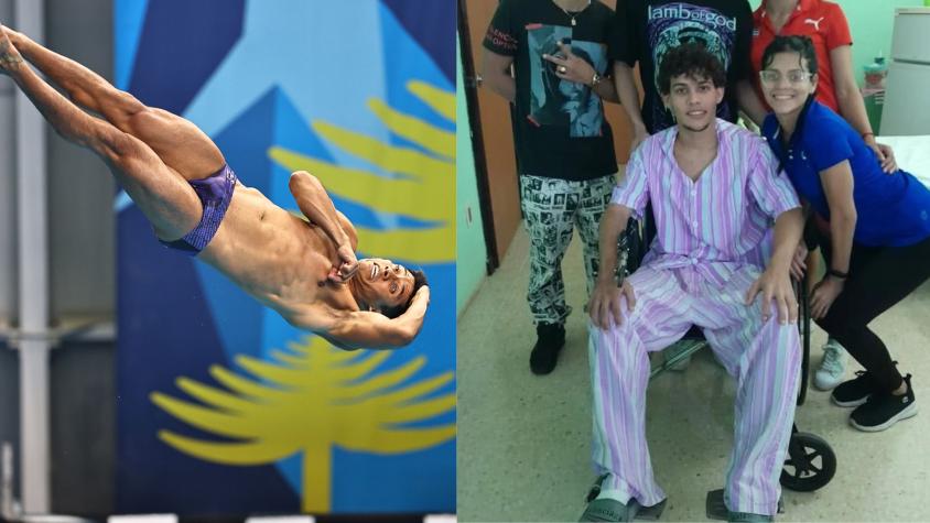Se lanzó de un tercer piso sonámbulo, se salvó de milagro y ahora brilla en Santiago 2023: "Me quebré la mandíbula, un brazo y la pelvis"