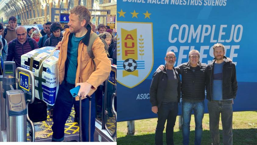 Hinchas del Leeds en Uruguay / @JamesMRowlands