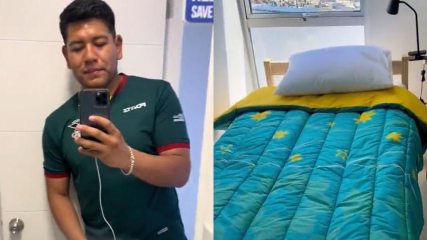 VIDEO | Atleta olímpico quedó fascinado con las camas de Santiago 2023: "Me quedaría"
