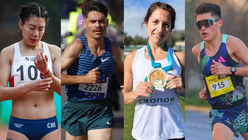 Quiénes son los cuatro chilenos que compiten en la Maratón de Santiago 2023