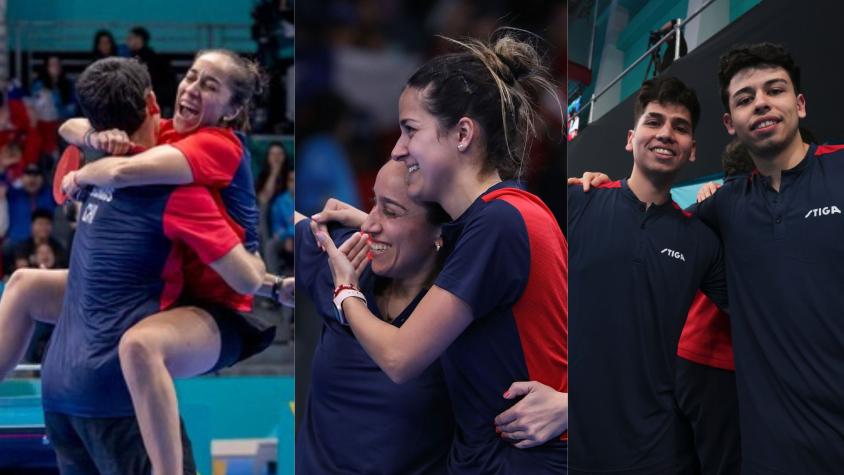 ¡Tremendos! El tenis de mesa accede a semifinales y asegura tres medallas para el Team Chile