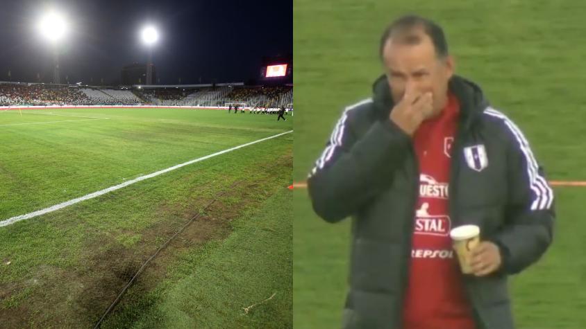 "Perjudica al fútbol": La polémica reacción del DT de Perú tras ver el estado de la cancha del Monumental