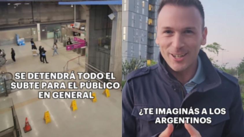 "Es una locura": Reconocido medio argentino quedó maravillado con el transporte dispuesto para los deportistas en Santiago 2023