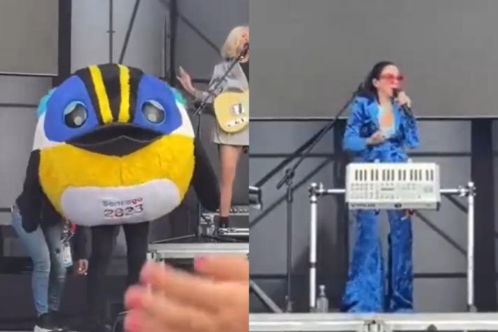 ¡Increíble crossover! Fiu se luce bailando junto a Javiera Mena en Santiago 2023