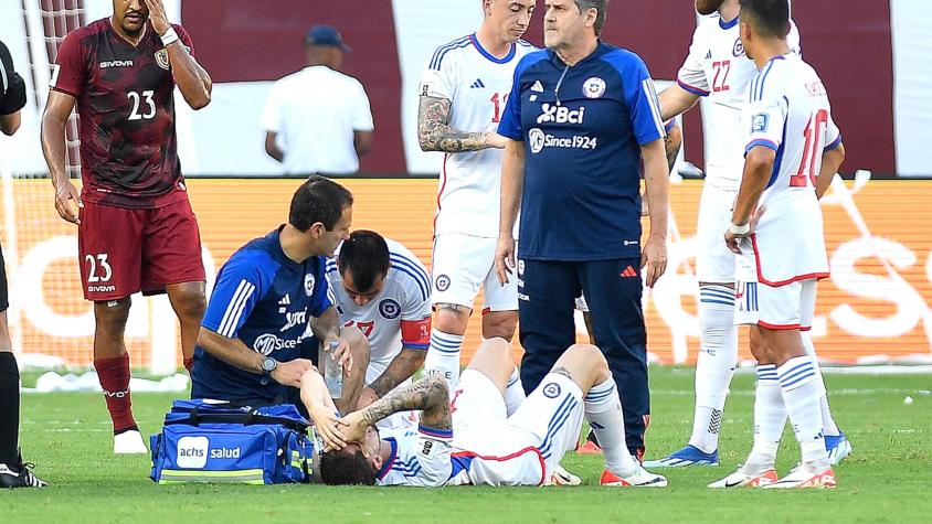 ¡Más problemas para Berizzo! Diego Valdés se lesionó y debió ser reemplazado en el primer tiempo ante Venezuela