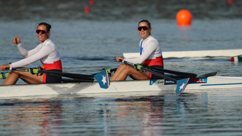 ¡Como en casa! Antonia y Melita Abraham clasificaron sin problemas a la Final A de remo en Santiago 2023
