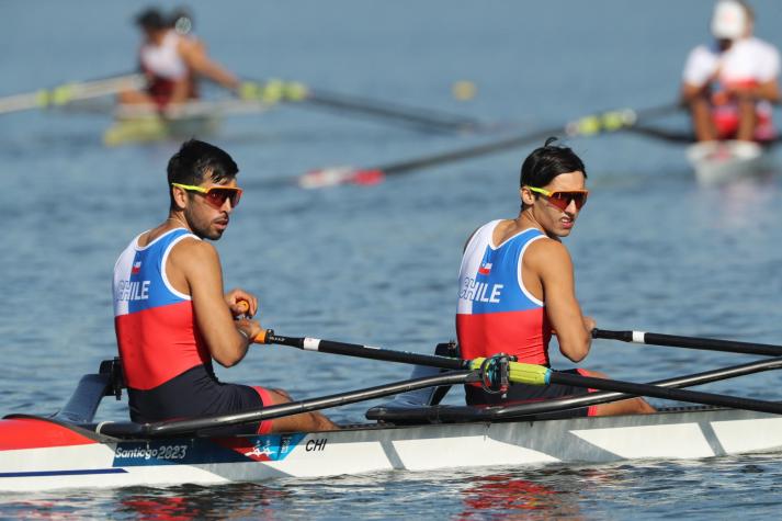 El remo parte con todo este lunes con tres medallas para el Team Chile en Santiago 2023