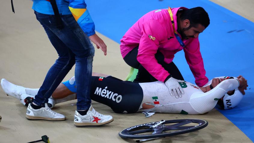 VIDEO| El terrible accidente que se vivió buscando una medalla en el ciclismo de pista en Santiago 2023