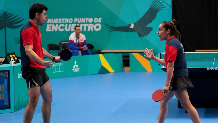 ¡Bronce para Chile! Paulina Vega y Nicolás Burgos le dan una nueva medalla al Team Chile en el tenis de mesa