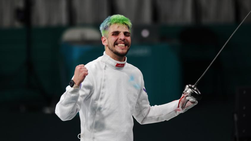 "Es un sueño": Pablo Núñez no escondió su emoción tras clasificar a la final de esgrima en Santiago 2023