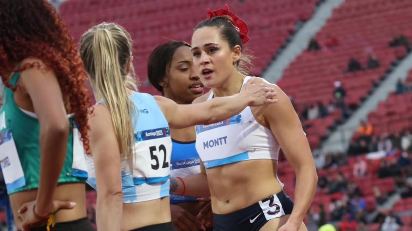 VIDEO | La accidentada carrera de Ina Montt en las semifinales de los 100 metros planos