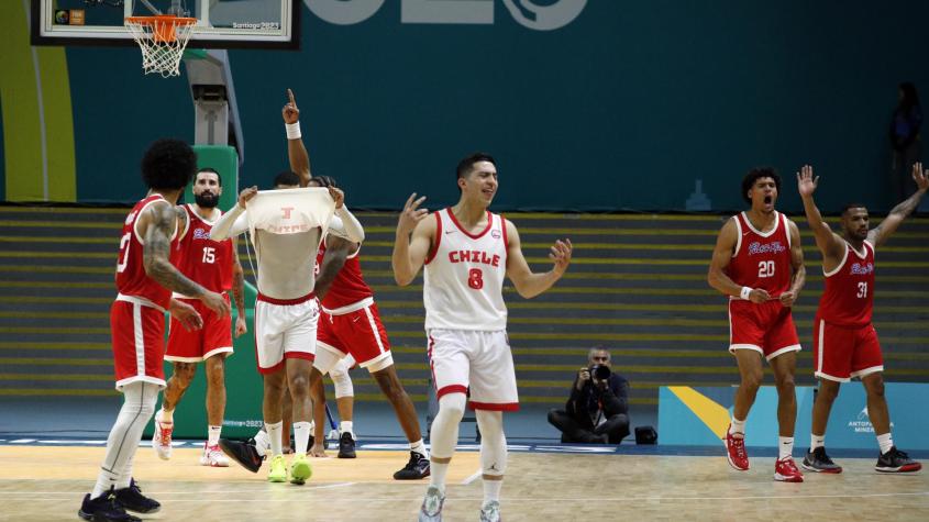 Chile no pudo con Puerto Rico y cayó en un infartante partido en su debut en el básquetbol de Santiago 2023