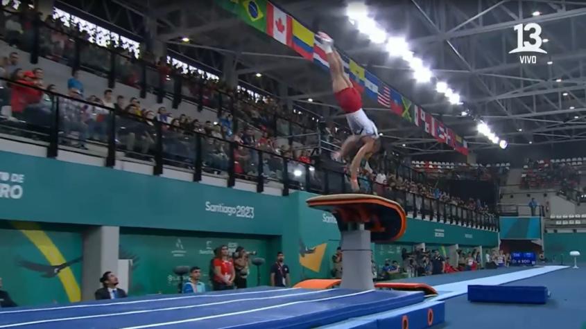 VIDEO| Revisa el espectacular salto del chileno Josué Armijo en el inicio de la gimnasia de Santiago 2023