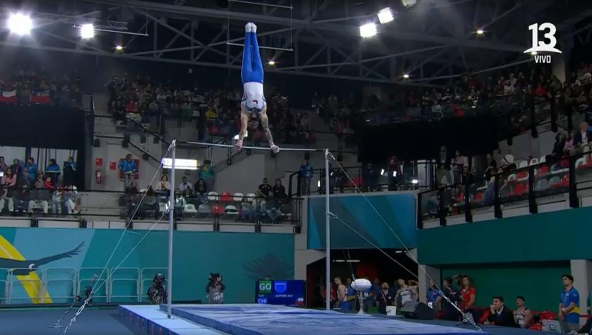 VIDEO| ¡Espectacular! Revisa la notable rutina en barras del gimnasta chileno Joel Álvarez en Santiago 2023