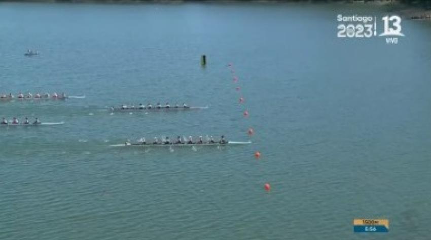 VIDEO| El equipo de remo mixto del Team Chile estuvo a milésimas de segundo de llevarse el oro en Santiago 2023