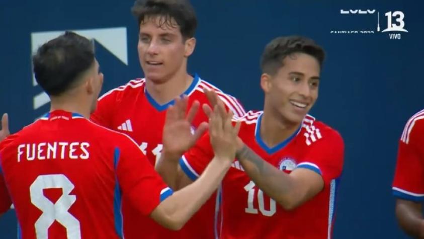 VIDEO| ¡Ya es goleada! Lucas Assadi marcó el tercero de la Roja ante República Dominicana en Santiago 2023
