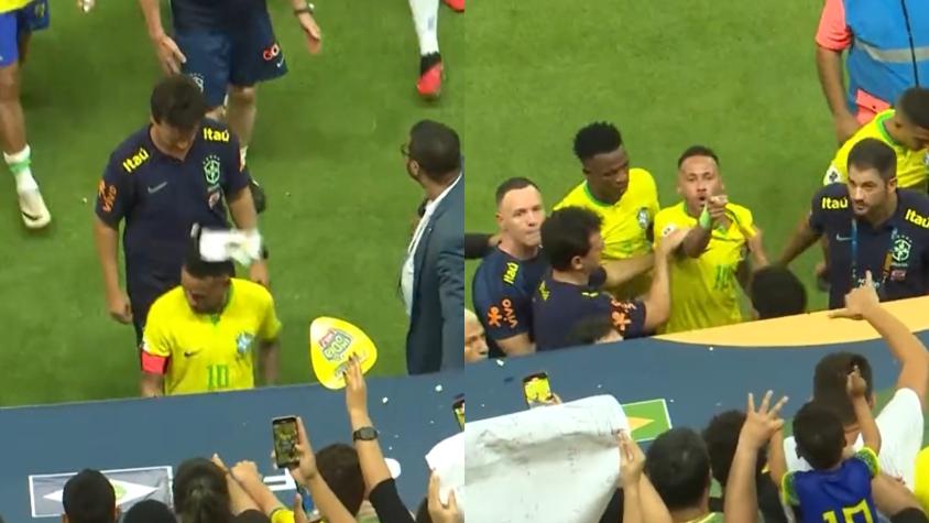 Neymar furioso tras cobarde ataque - Créditos: Captura TNT Sports