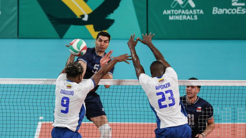 Chile luchó pero no pudo ante Colombia en los cuartos de final del Vóleibol de Santiago 2023