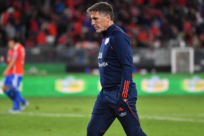 Berizzo triste tras el resultado contra Paraguay