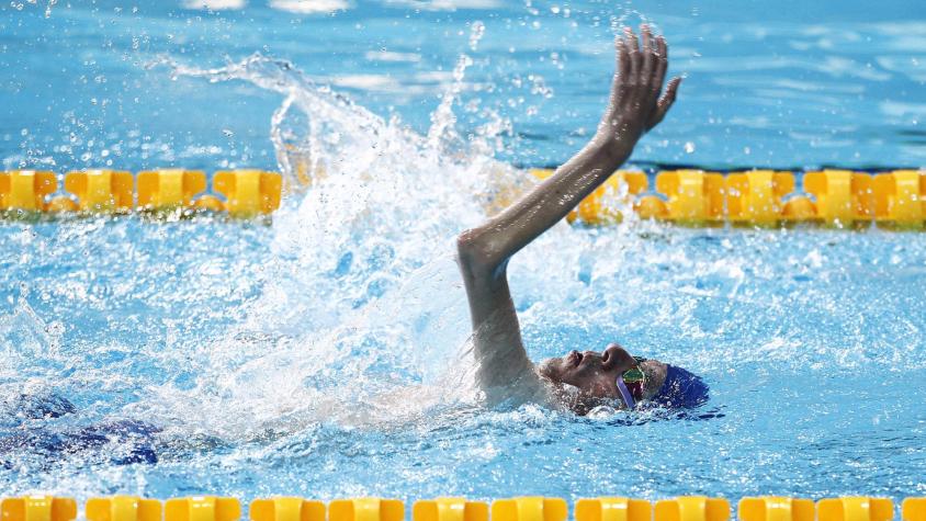 Alberto Abarza suma una medalla de plata para Chile en los 100 metros espalda S2 de Santiago 2023