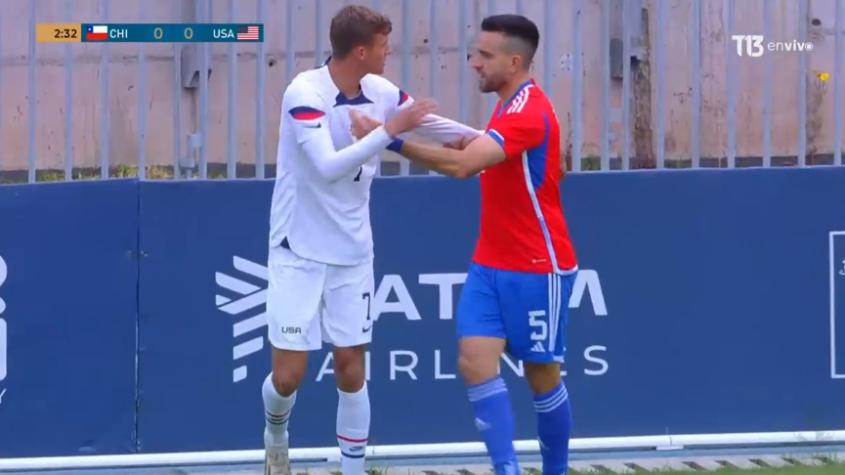 VIDEO | Así fue el fuerte cruce entre Matías Zaldivia y joven figura de Estados Unidos en las semifinales de Santiago 2023