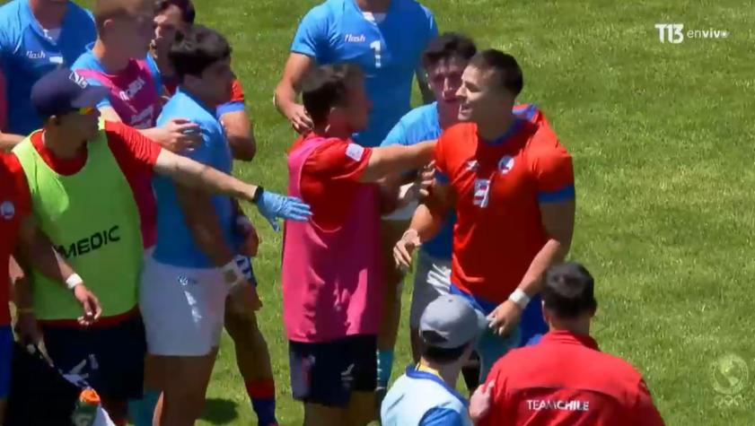 VIDEO | Chile y Uruguay se fueron a las manos en el Rugby 7 de Santiago 2023