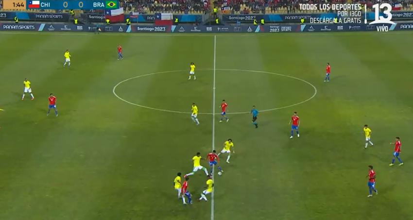 VIDEO | ¡Pura clase! El tremendo lujo de Vicente Pizarro que sacó aplausos ante Brasil en Santiago 2023