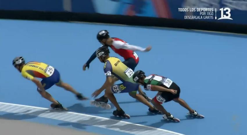 ¡Escándalo! Emanuelle Silva sufre vergonzoso empujón en la final del patinaje velocidad y descalifican al culpable