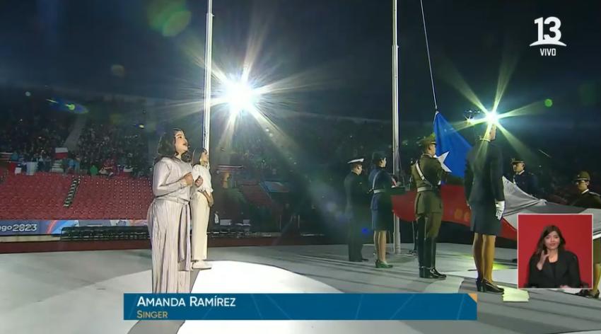 Así fue el emotivo momento del himno chileno en la inauguración de los Juegos Parapanamericanos