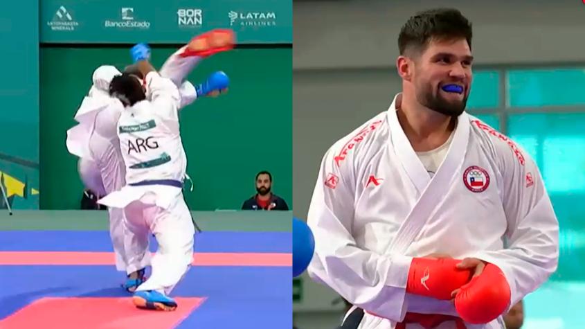 VIDEO | El notable ippon de Rodrigo Rojas para sellar su victoria ante Marcos Molina en el karate de Santiago 2023