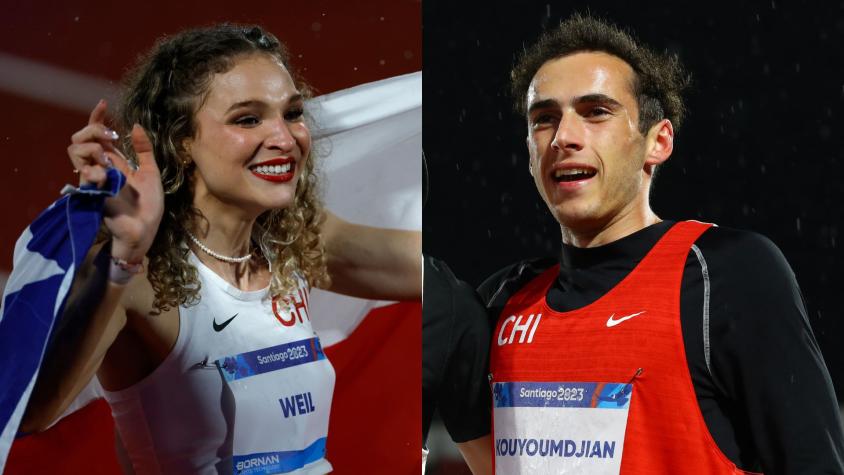 Quién es Martina Weil y Martín Kouyoumdjian, los jóvenes atletas chilenos que la rompen en Santiago 2023