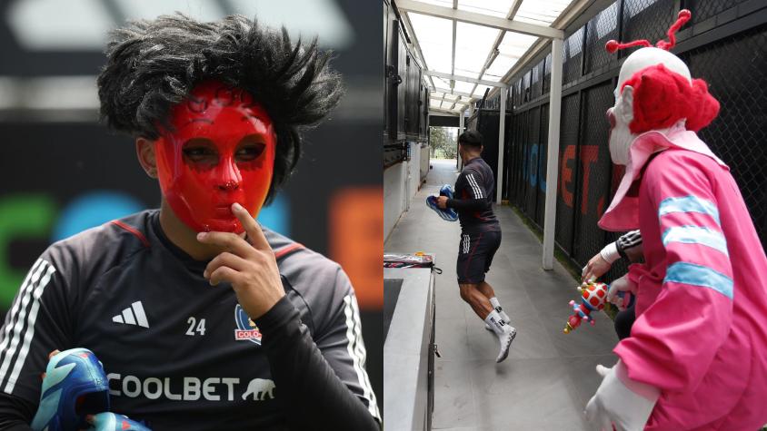 VIDEO| Jordhy Thompson se llevó tremendo susto en la celebración de Halloween de Colo Colo