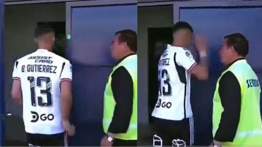 ¿Qué quiso hacer? La inexplicable pataleta de Bruno Gutiérrez tras ser expulsado ante Audax Italiano